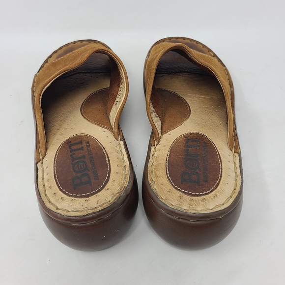 Born Womens Brown Nubuck Suede Slides Sz 8 EU 39 P - Picture 4 of 6